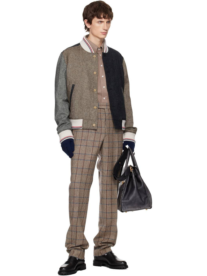 Thom Browne Brown Hunting Tweed Trousers outlook
