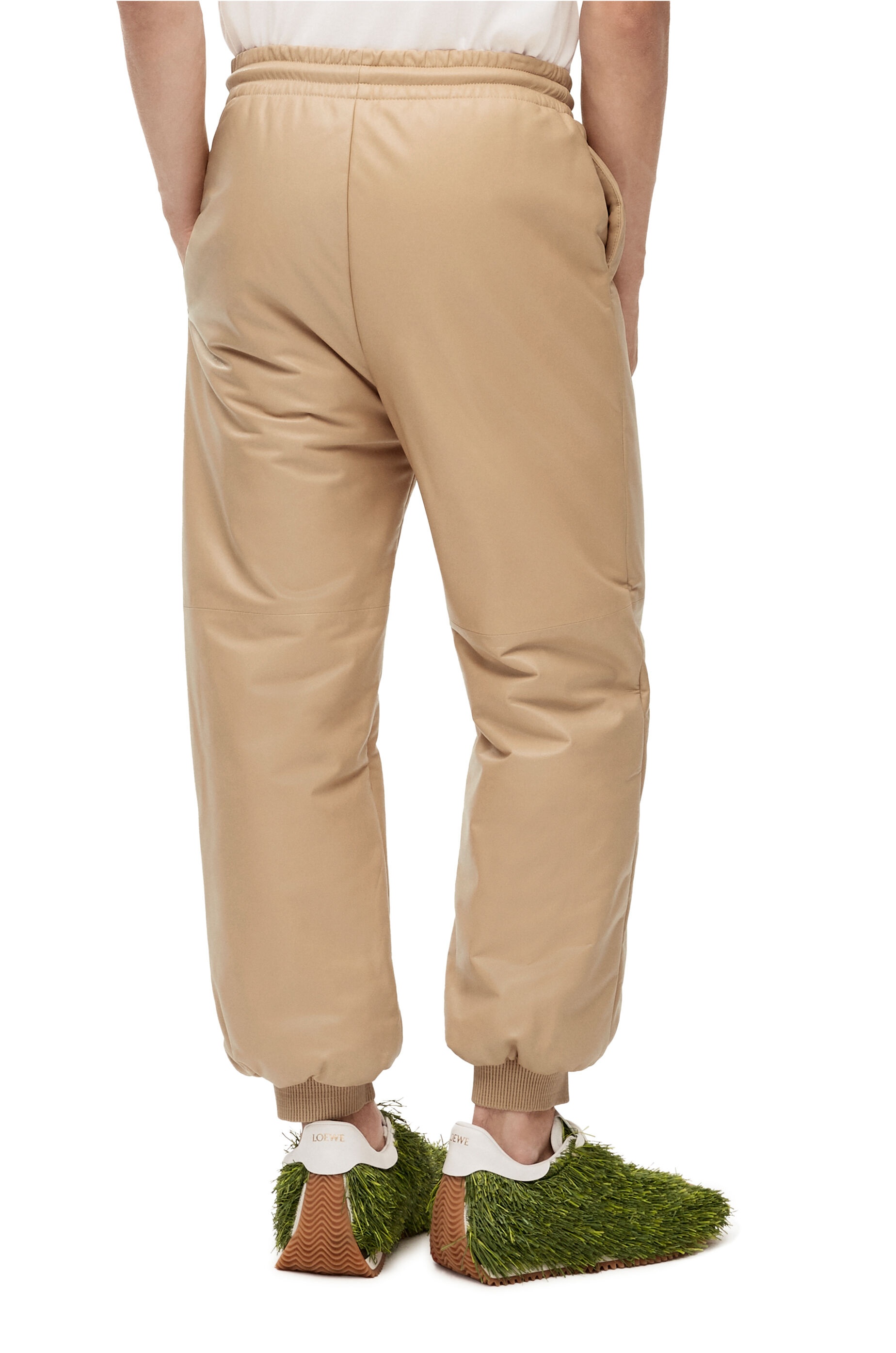 Puffer jogging trousers in nappa - 4