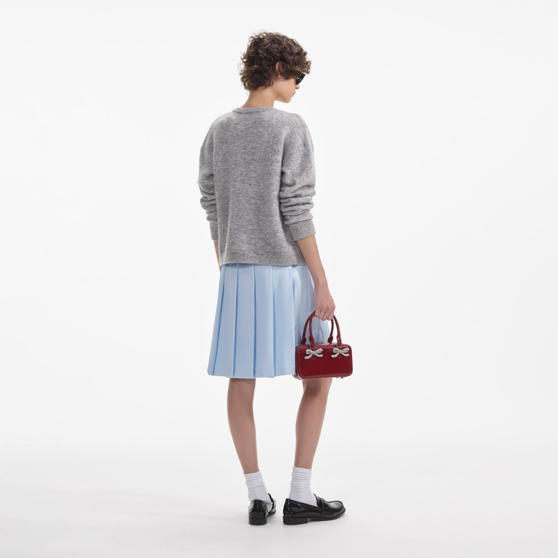 self-portrait Grey Melange Cardigan outlook