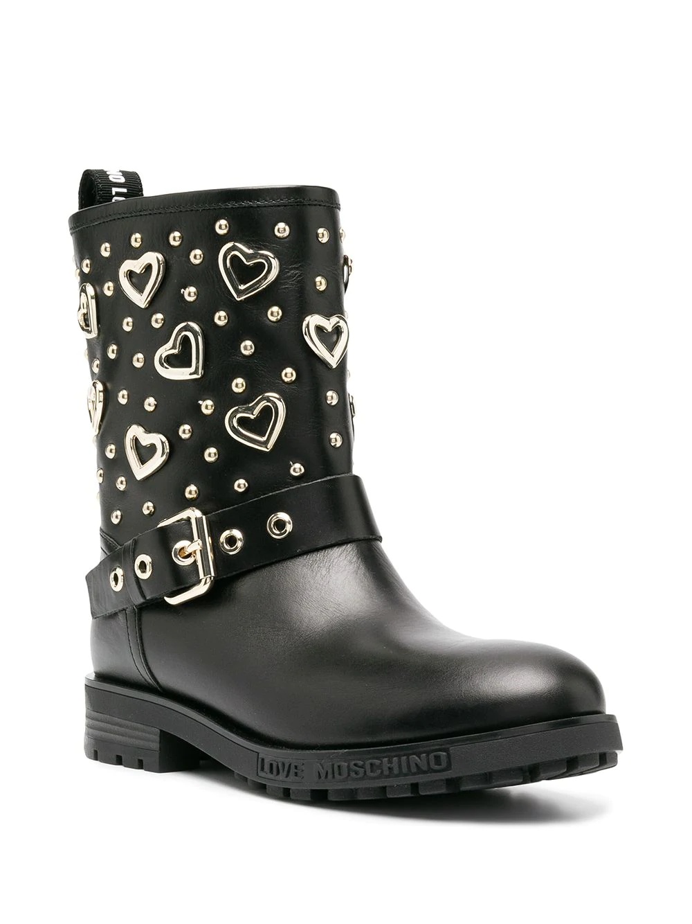 heart plaque ankle boots - 2