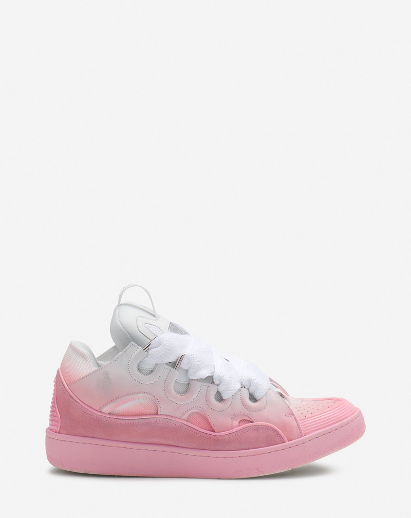 LEATHER CURB SNEAKERS 1
