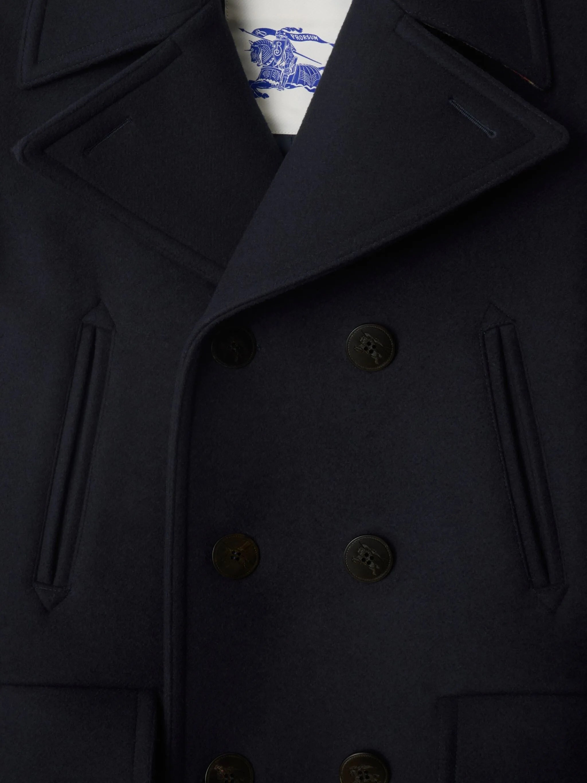double-breasted peacoat - 2