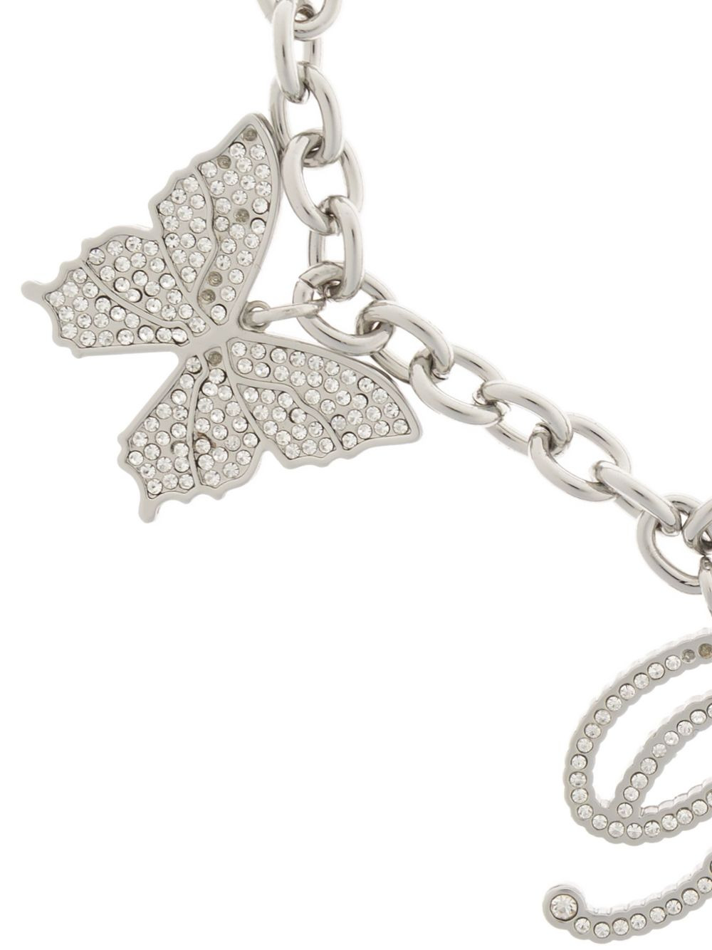 butterfly rose charm bracelet - 4