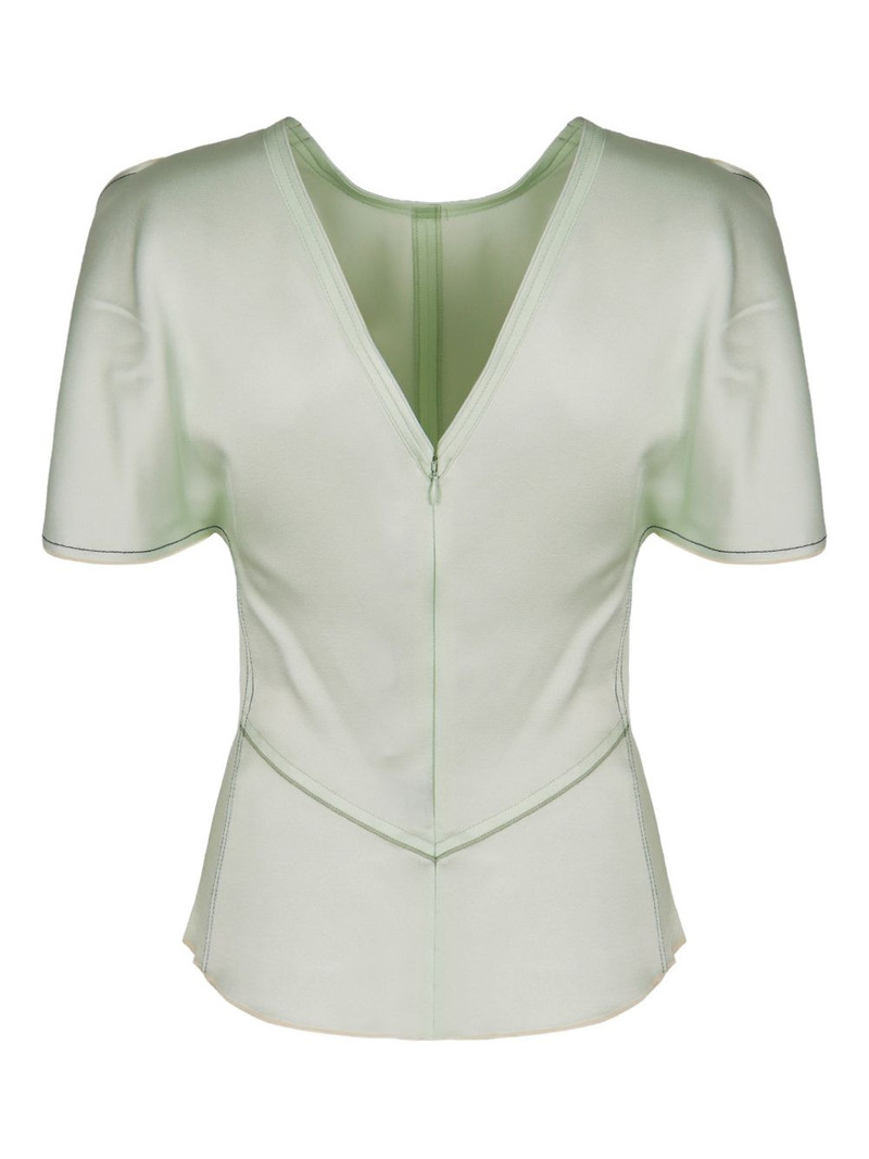 crew-neck short-sleeve blouse 1