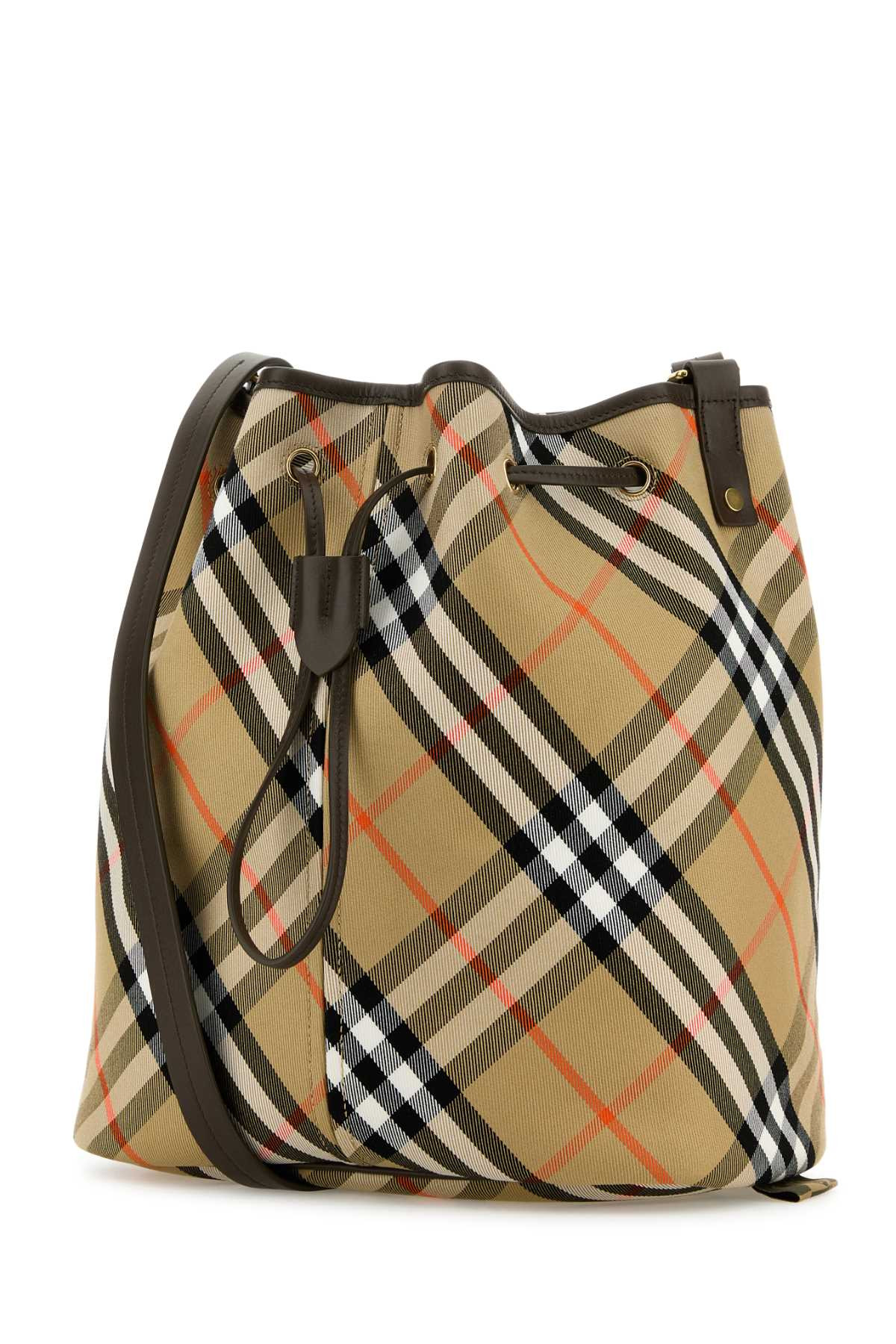 Burberry Women Embroidered Canvas Bucket Bag - 2