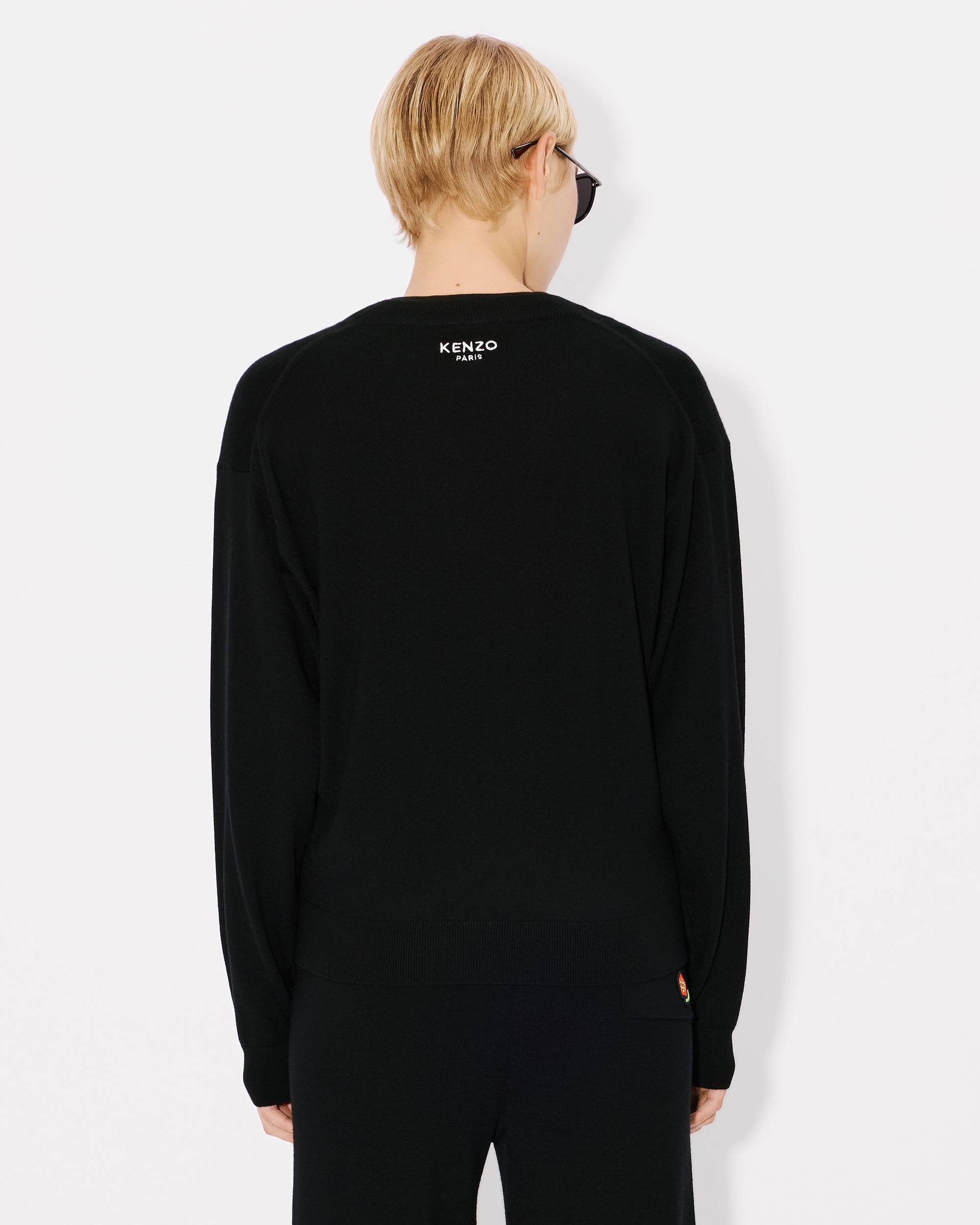 'KENZO Pop' embroidered jumper in merino wool - 4