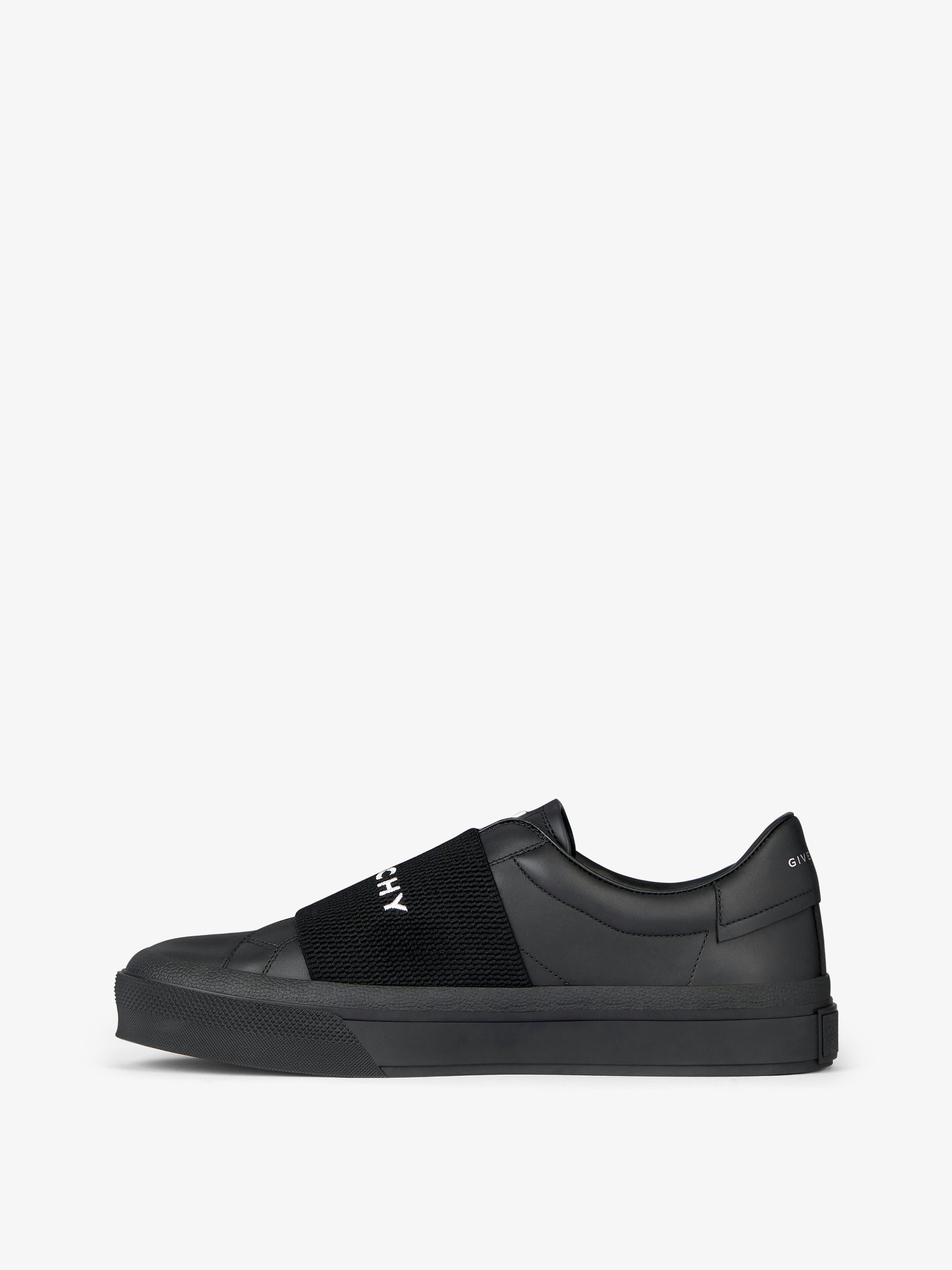 SNEAKERS CITY SPORT IN LEATHER WITH GIVENCHY WEBBING - 3