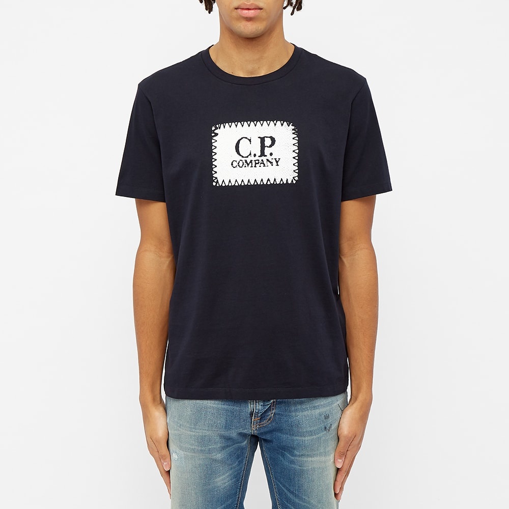 C.P. Company Stitch Block Logo Tee - 3