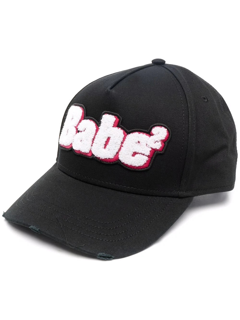 slogan embroidered cap - 1