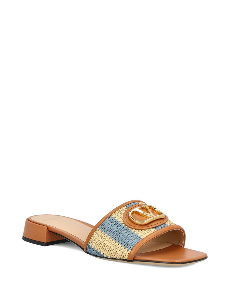 Valentino logo-embellished woven sandals outlook