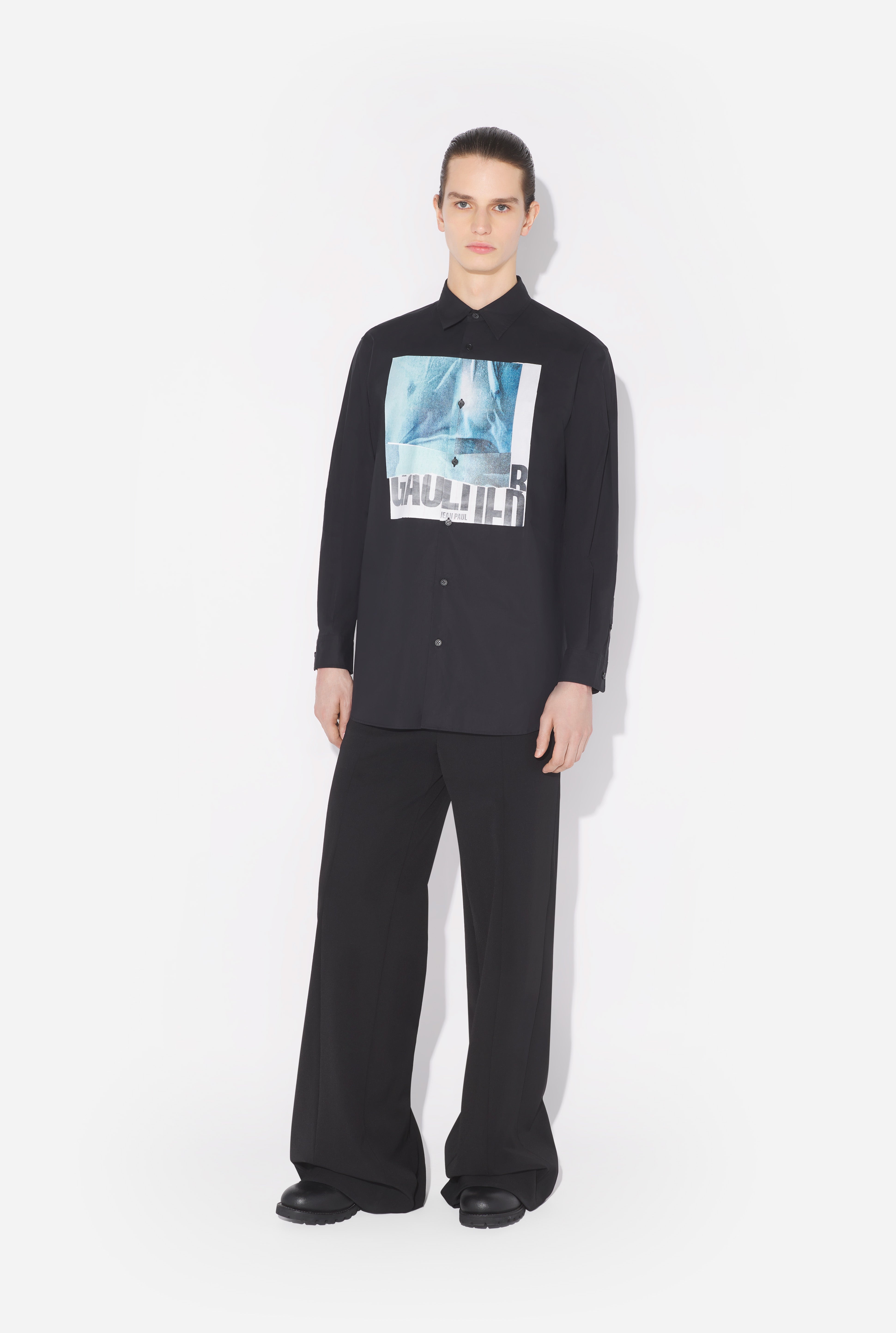 THE BLACK OVERSIZED WATER SHIRT - 5