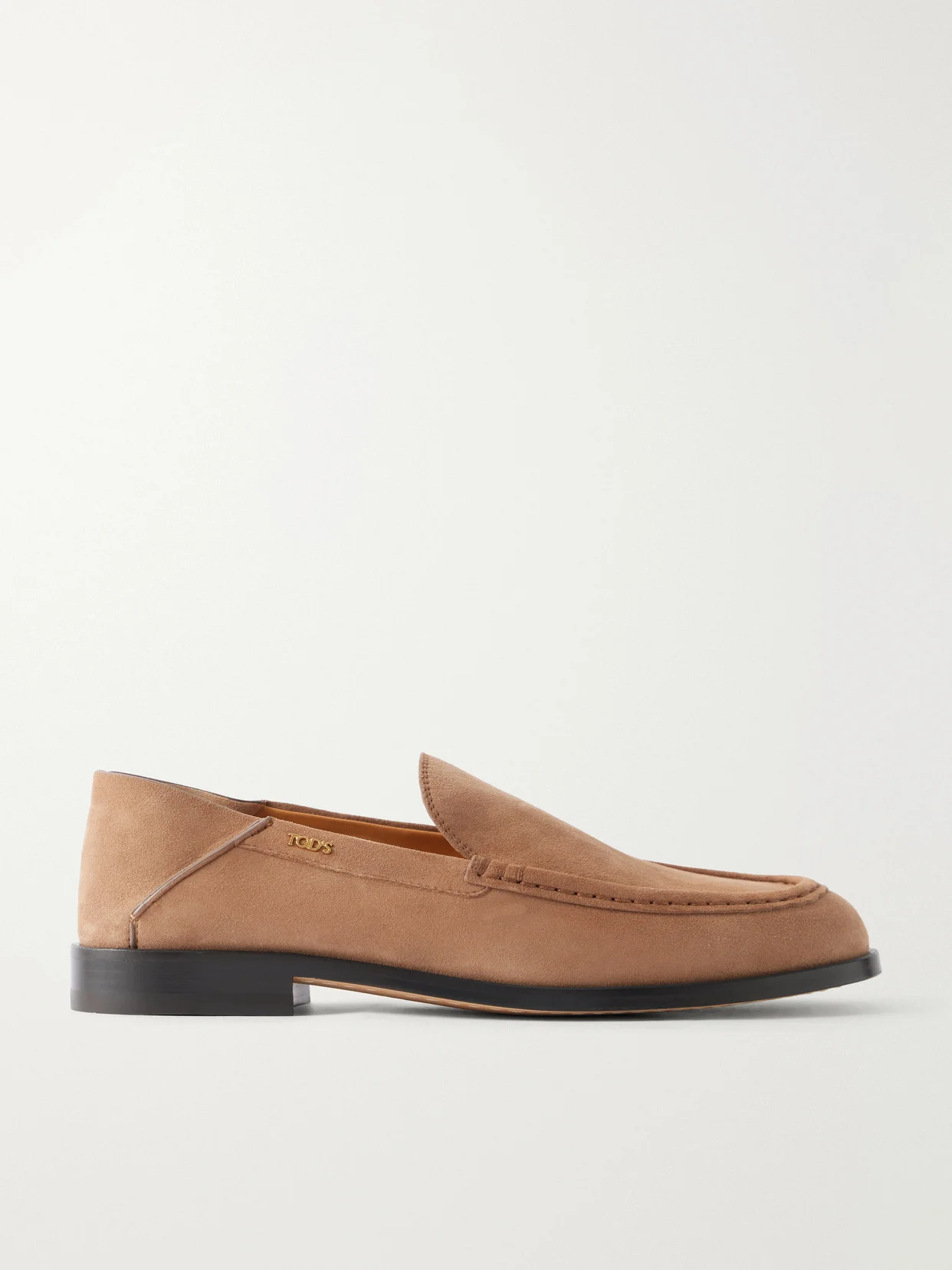 Logo-detailed Suede Loafers - 1