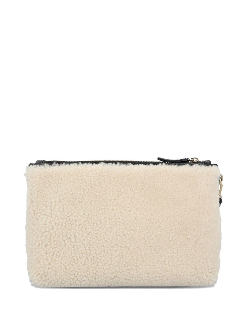 JIMMY CHOO shearling clutch bag outlook