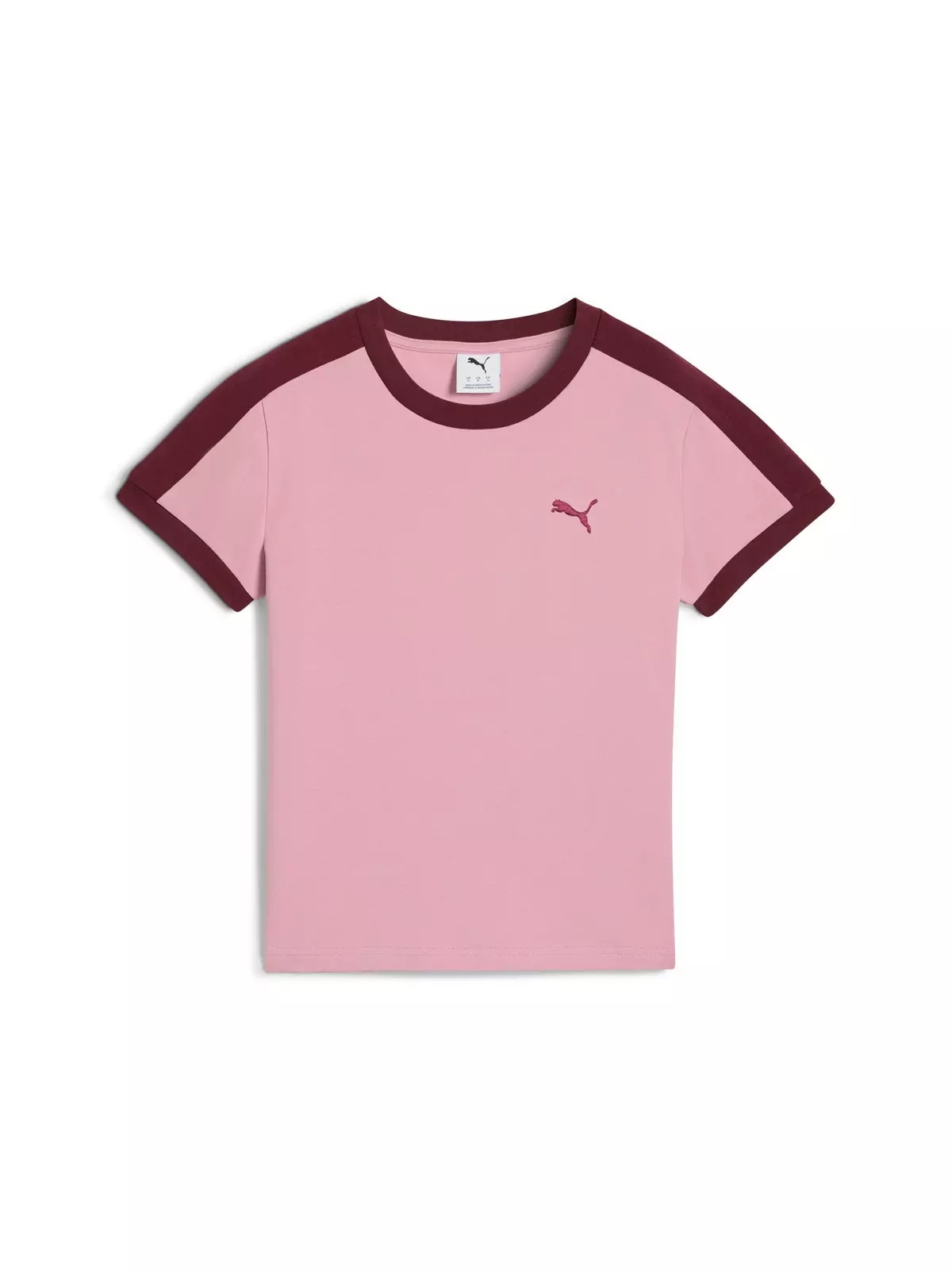 PUMA Women's T7 Slim Tee -Pink - 4