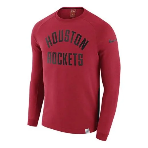 Men's Nike Houston Rockets Alphabet Printing Round Neck Pullover Red 860716-657 - 1