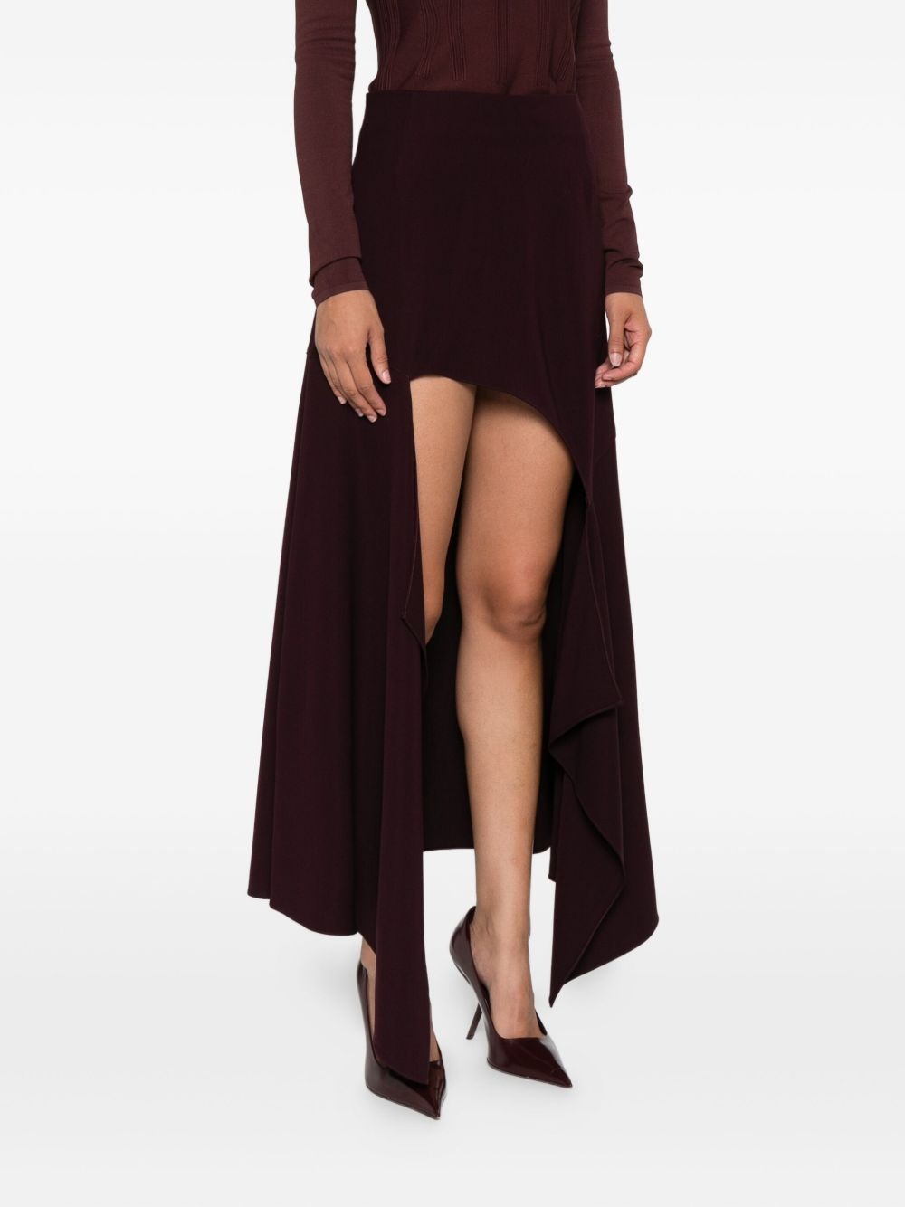 ruffled asymmetric skirt - 3