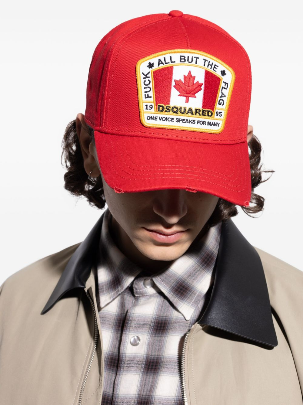 flag-patch baseball cap - 4