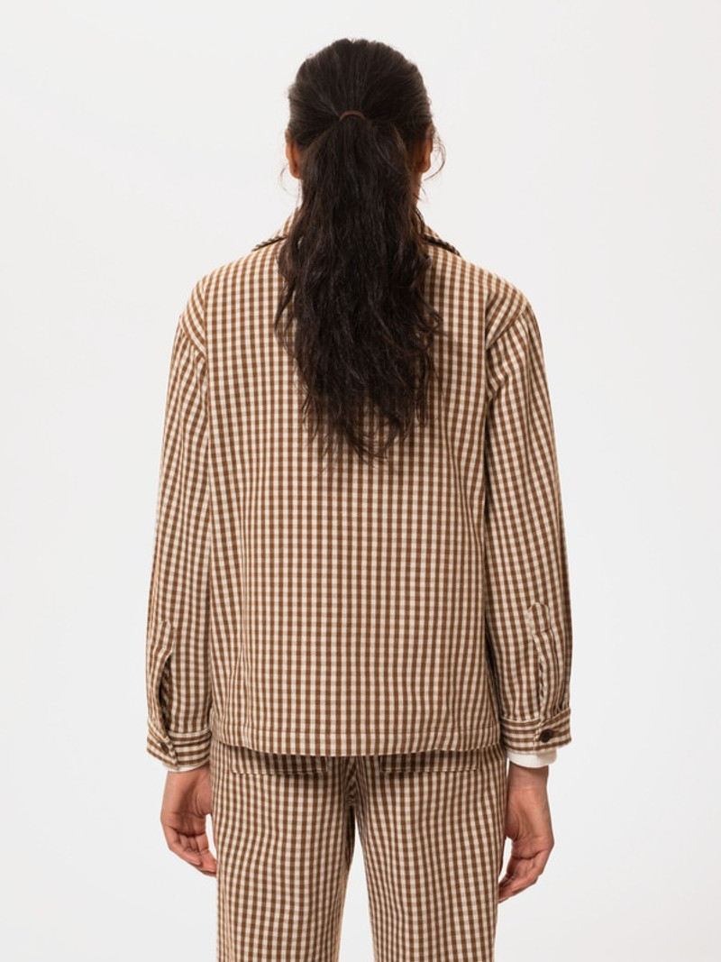 Maj Overshirt Gingham Oak 8