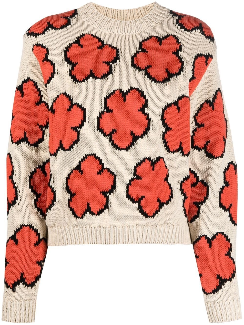 Boke Flower intarsia-knit jumper - 1