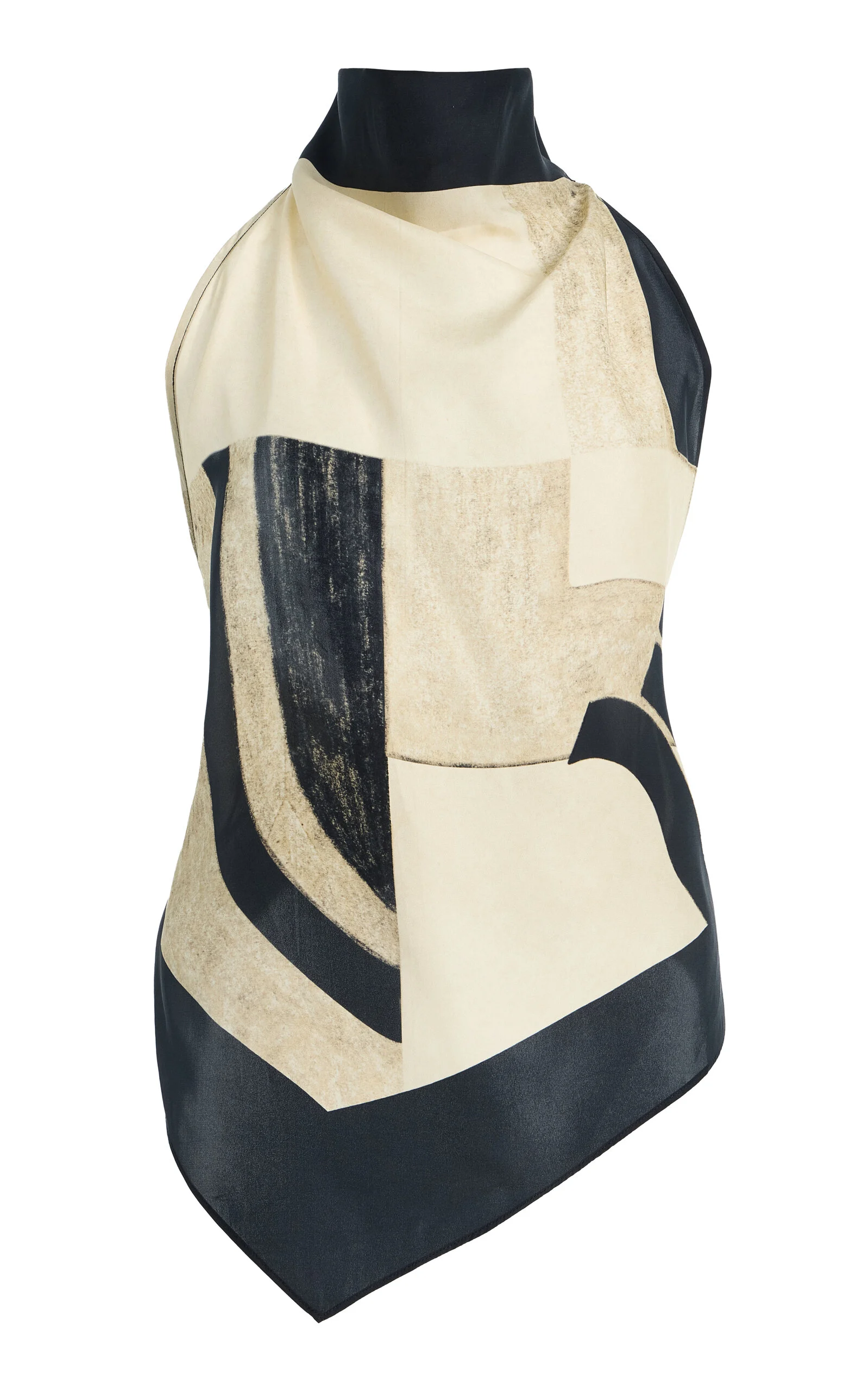 Sona Silk Halter Tie Top - 1