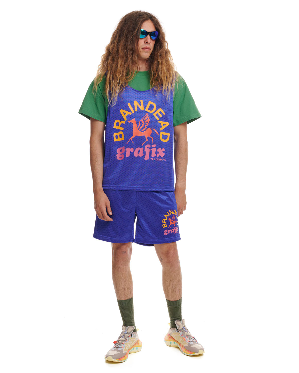 Grafix Team Jersey - Green/Blue - 5