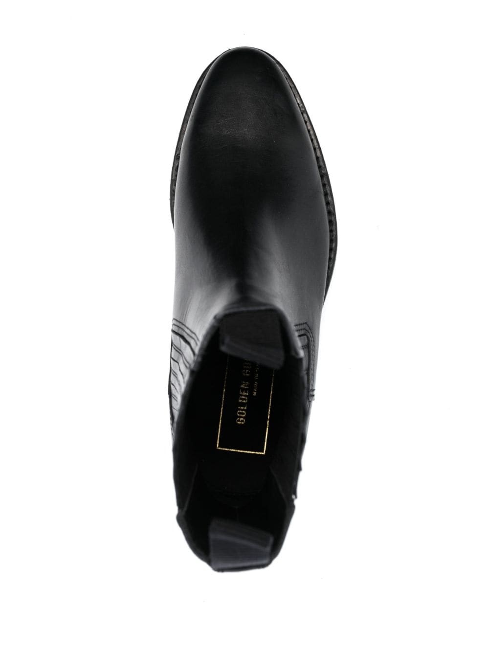 logo-charm leather boots - 4
