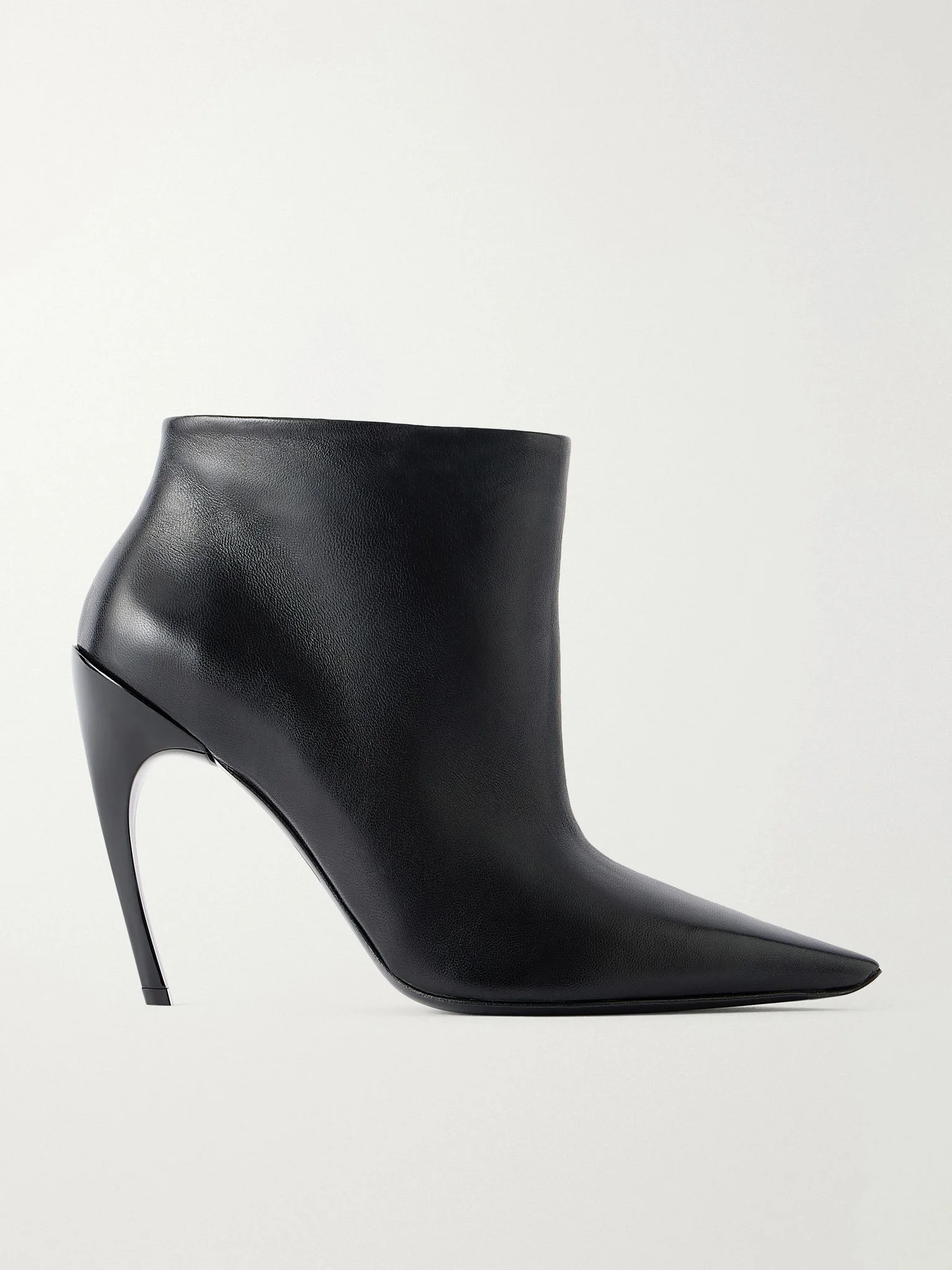 100 leather ankle boots Black - 1