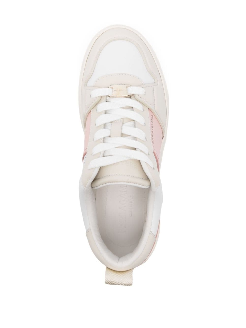 Dennis panelled leather sneakers - 4