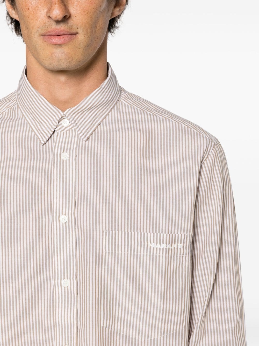 Jasolo striped cotton shirt - 5