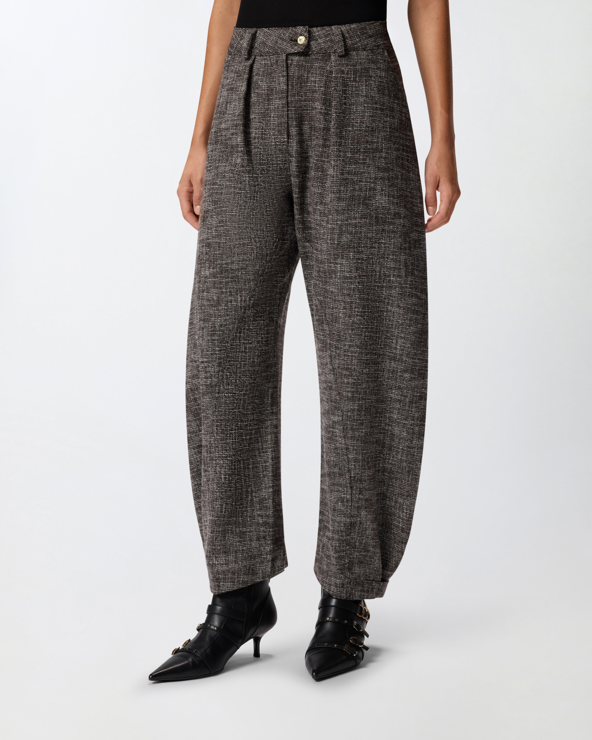 FLANNEL BALLOON TROUSERS - 3