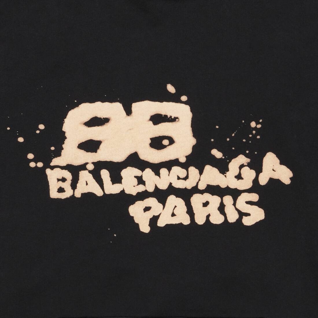 Men's Hand Drawn Bb Icon Hoodie Large Fit in Black - 3