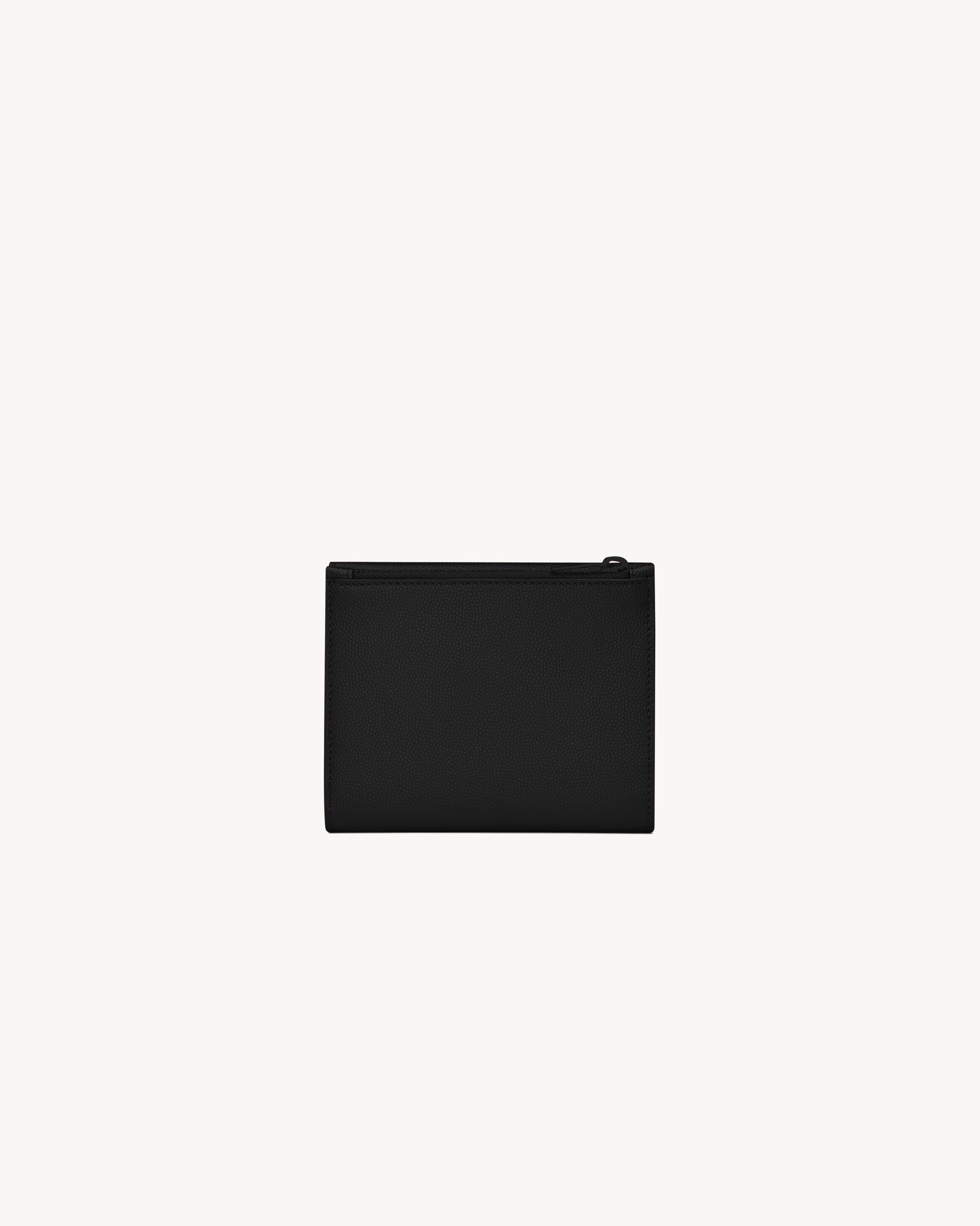 UPTOWN COMPACT WALLET IN GRAIN DE POUDRE LEATHER - 2