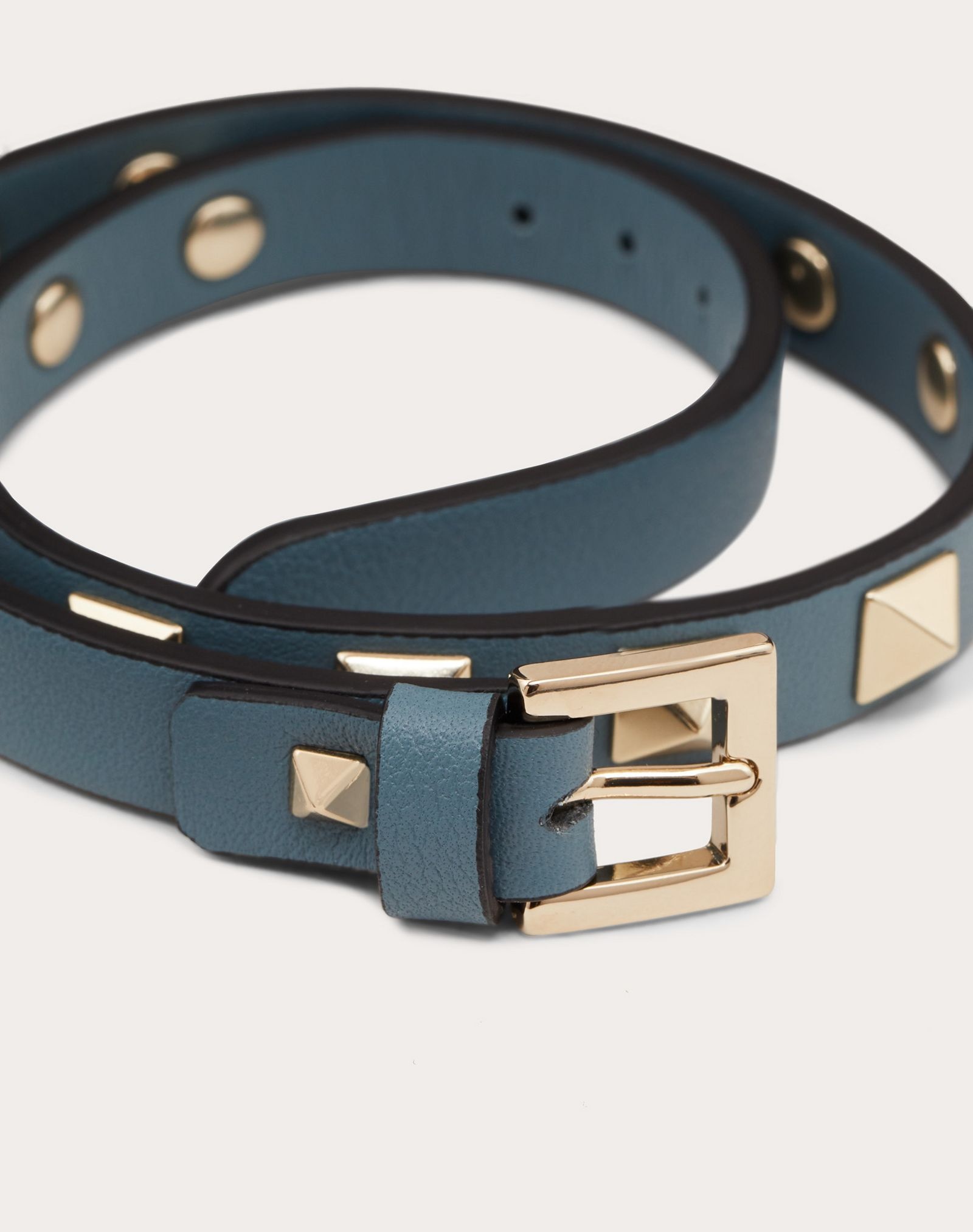 ROCKSTUD CALFSKIN DOUBLE-STRAP BRACELET - 4