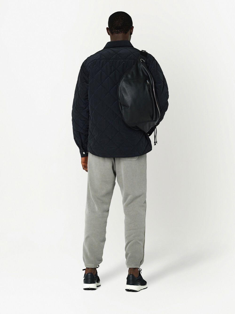 faded thermal-lined track pants - 4