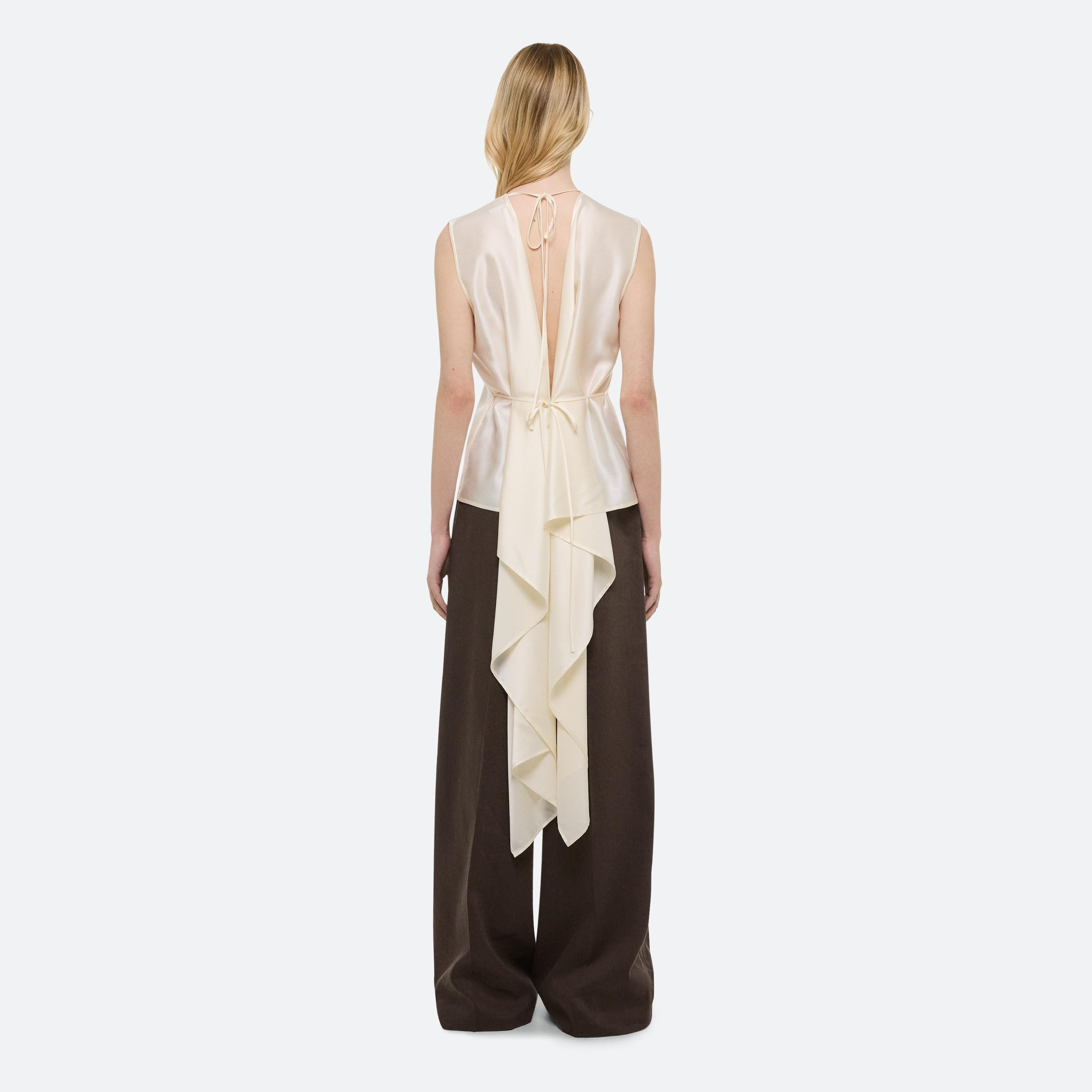 DRAPED SCARF TOP - 6