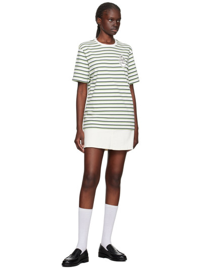 Maison Kitsuné White Striped T-Shirt outlook