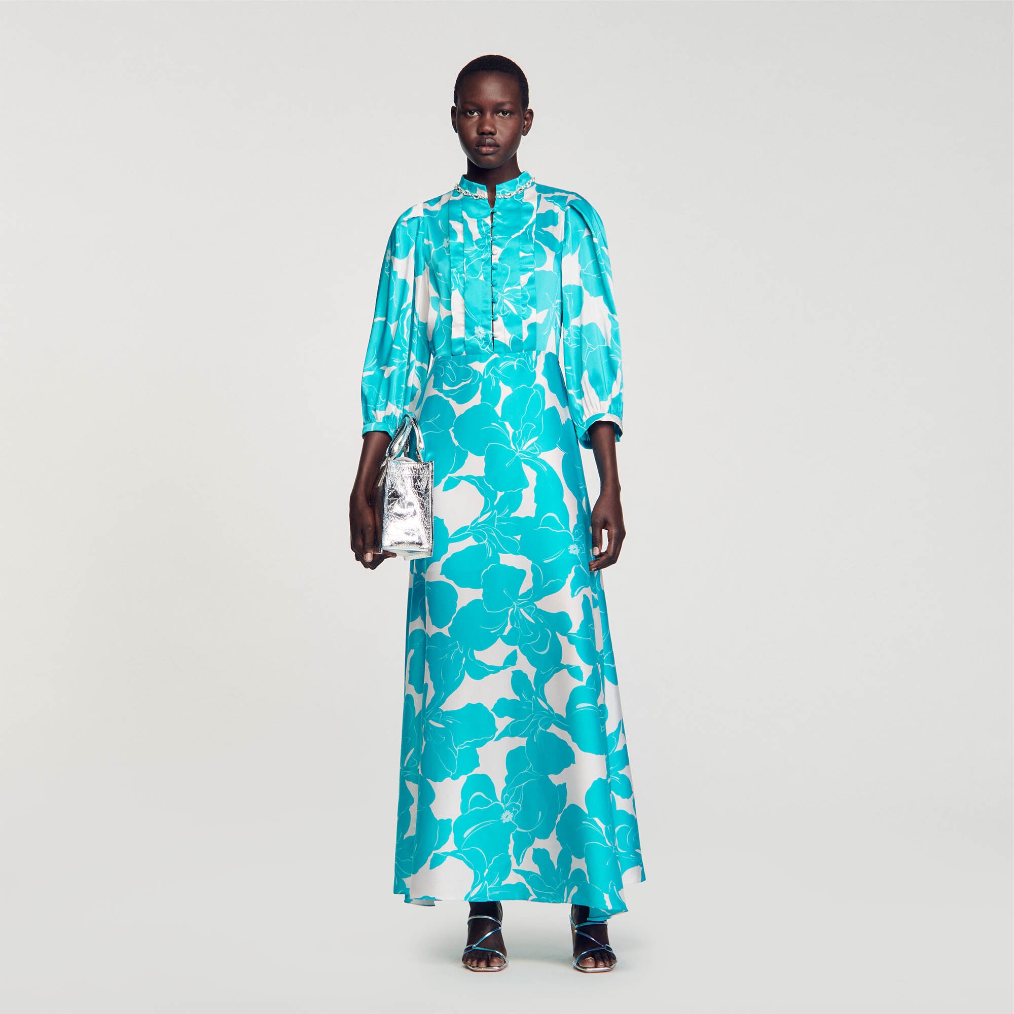 FLOATY FLORAL PRINT MAXI DRESS - 2