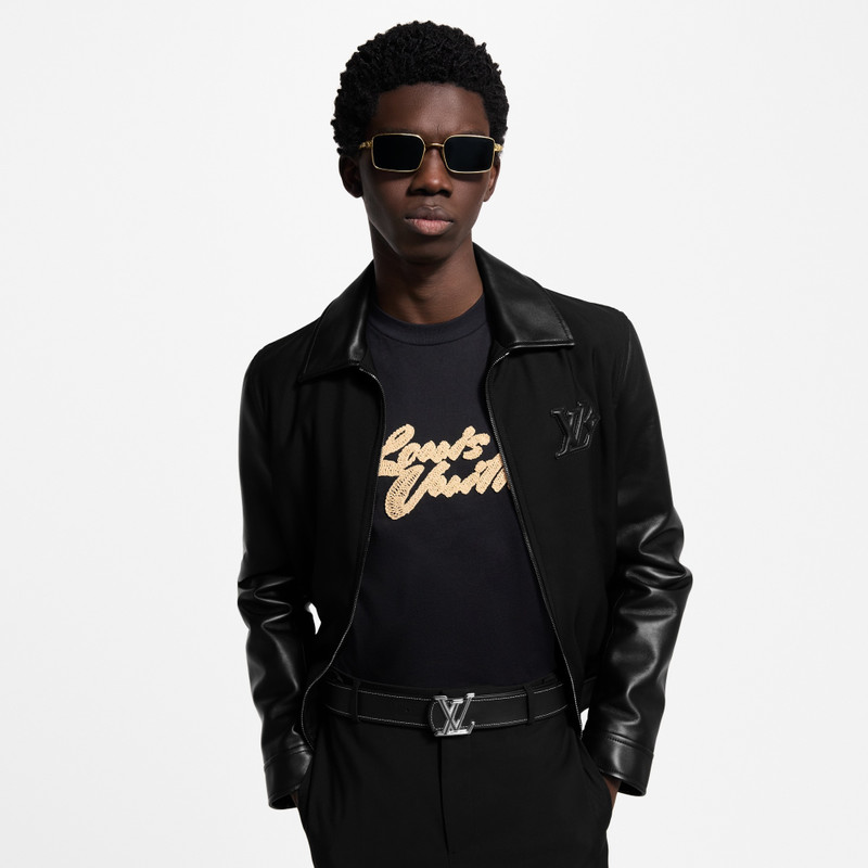 Leather Mix Blouson 2