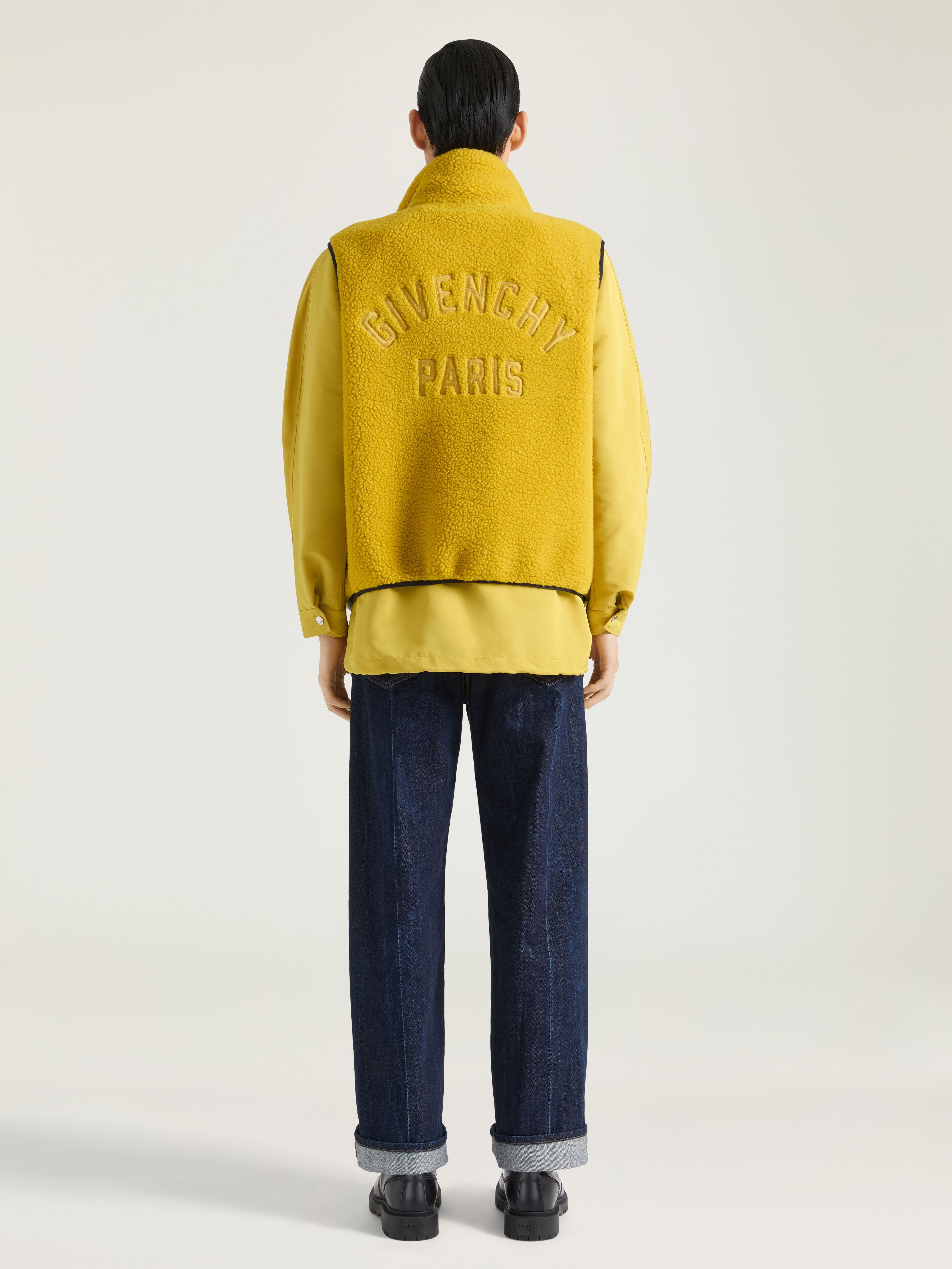 GILET IN WOOL FLEECE WITH GIVENCHY PARIS EMBROIDERY - 3