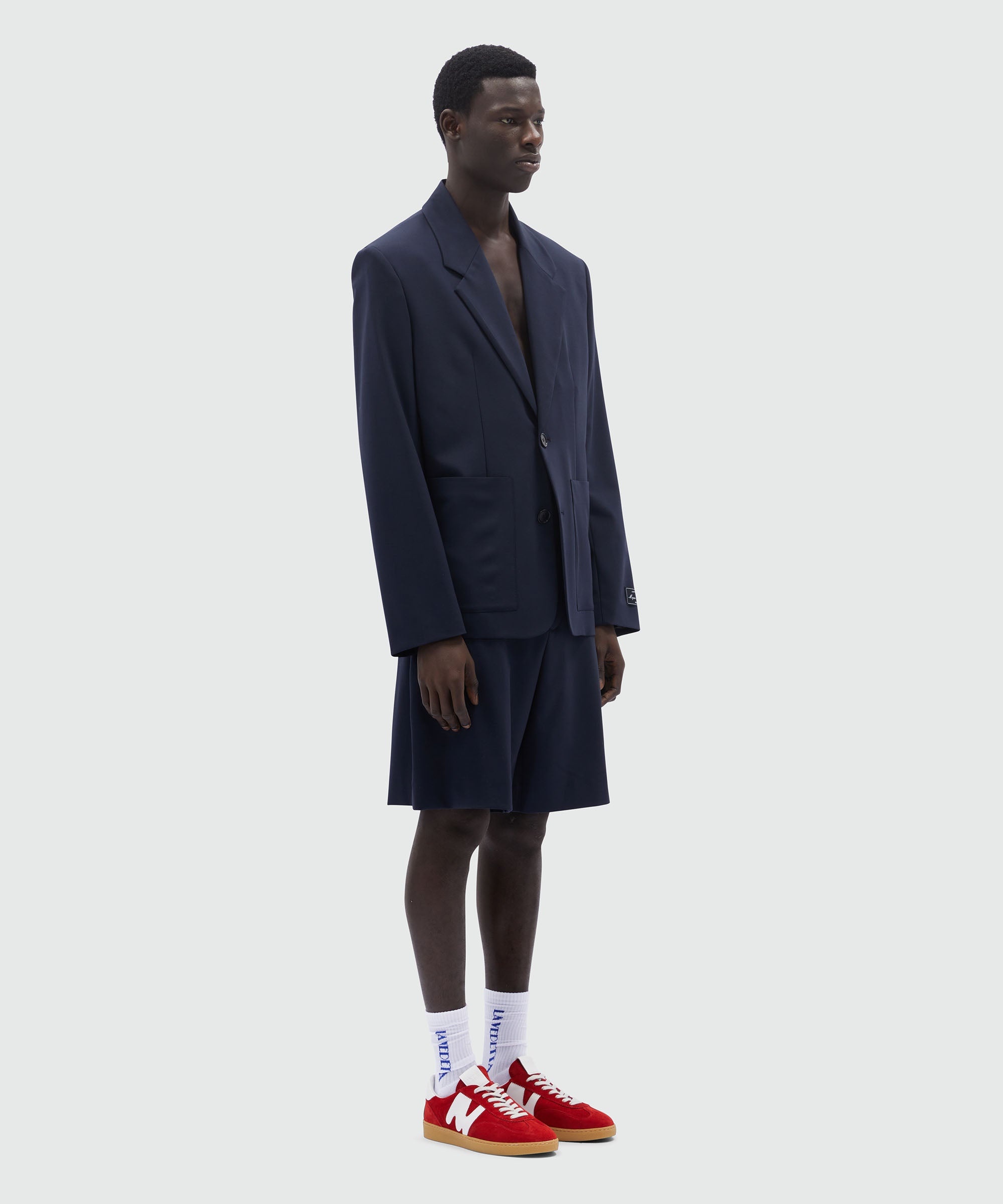 Tailored blazer in blue fresh wool MSGM Tailoring - 4