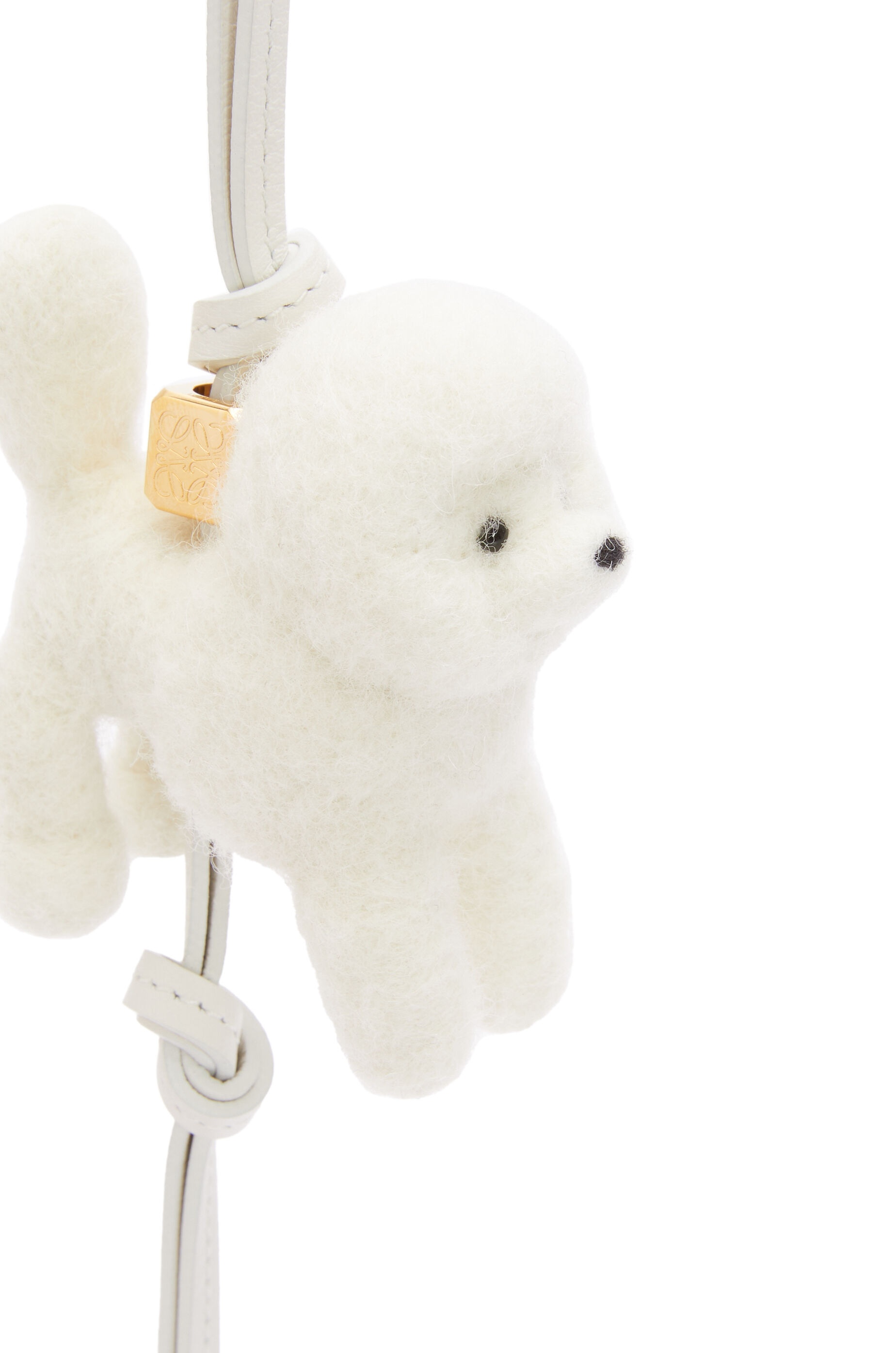 Poodle charm in felt - 2