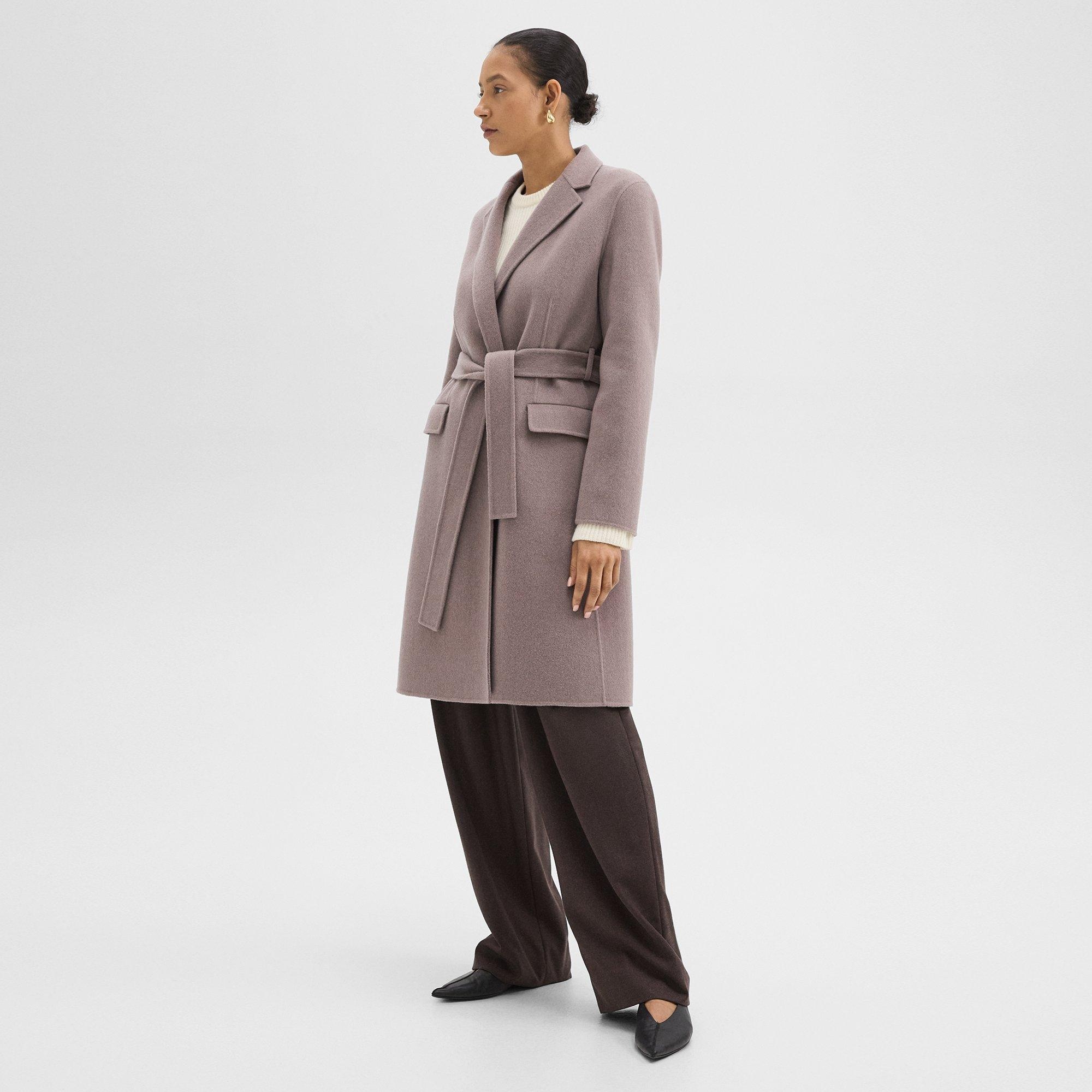 Wrap Coat in Double-Face Wool-Cashmere - 3