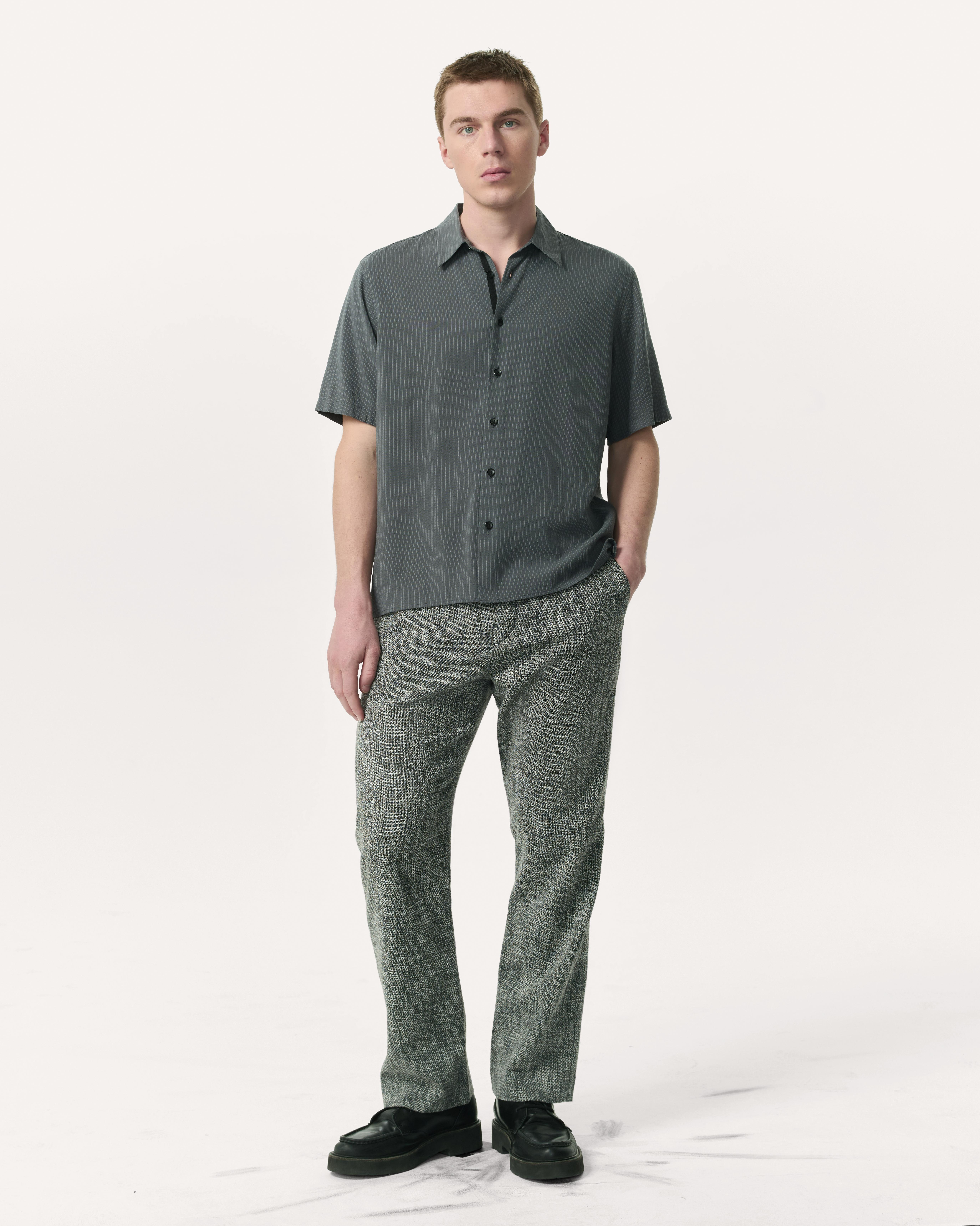 Haydon Straight Fit Italian Tweed Pants - 2