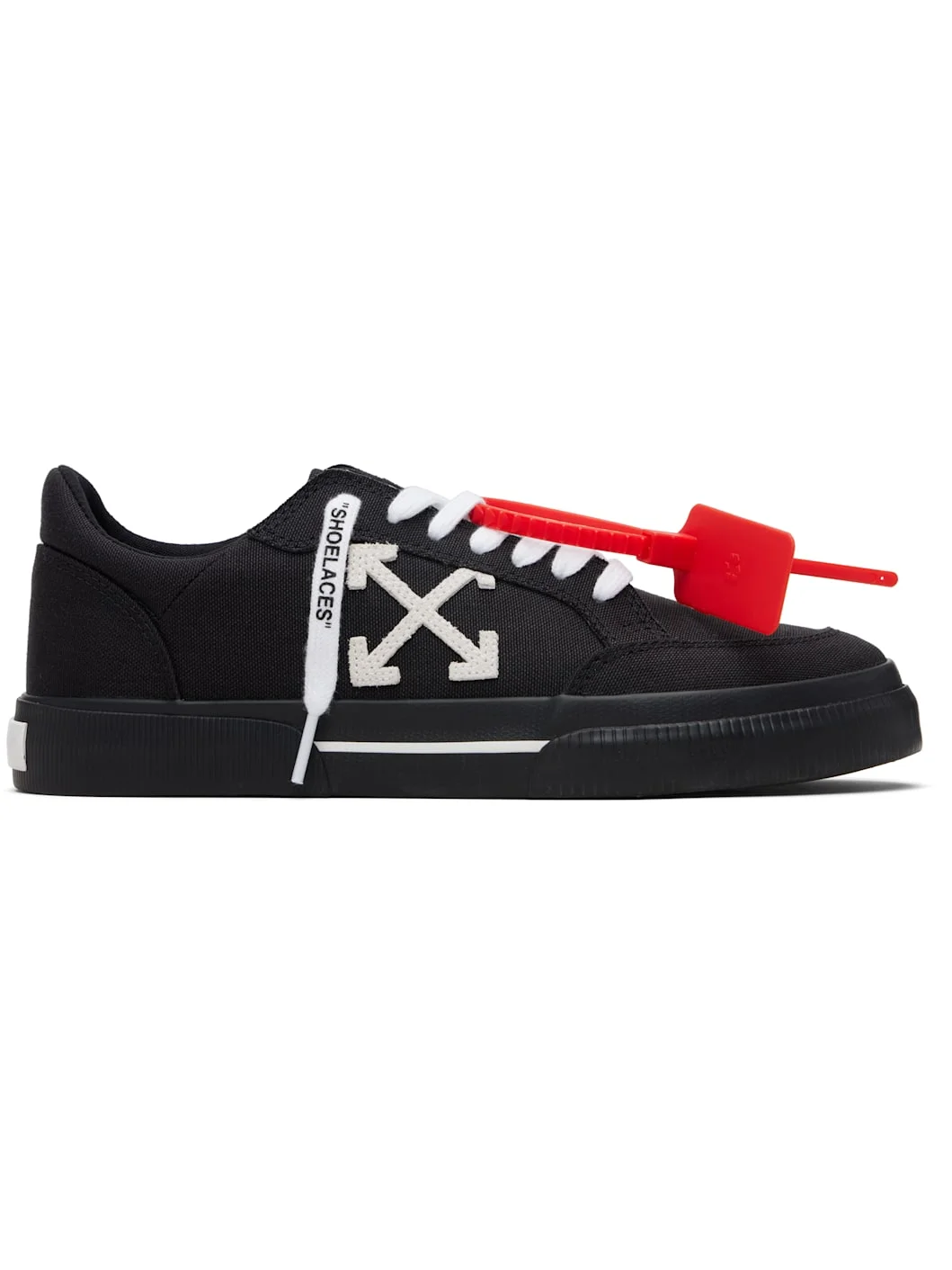 Black Vulcanized Low Sneakers - 1