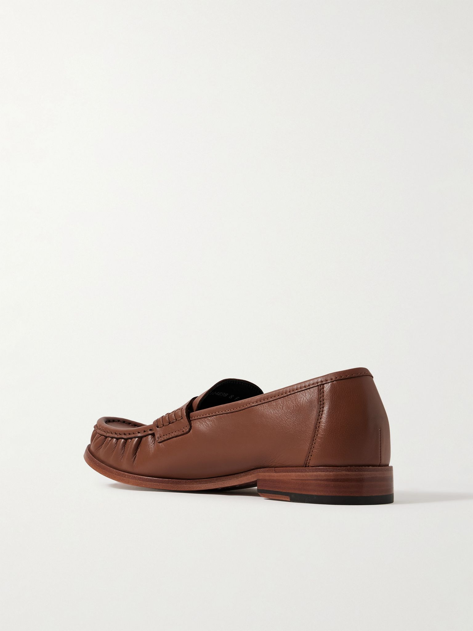Simeon Leather Penny Loafers Brown - 4