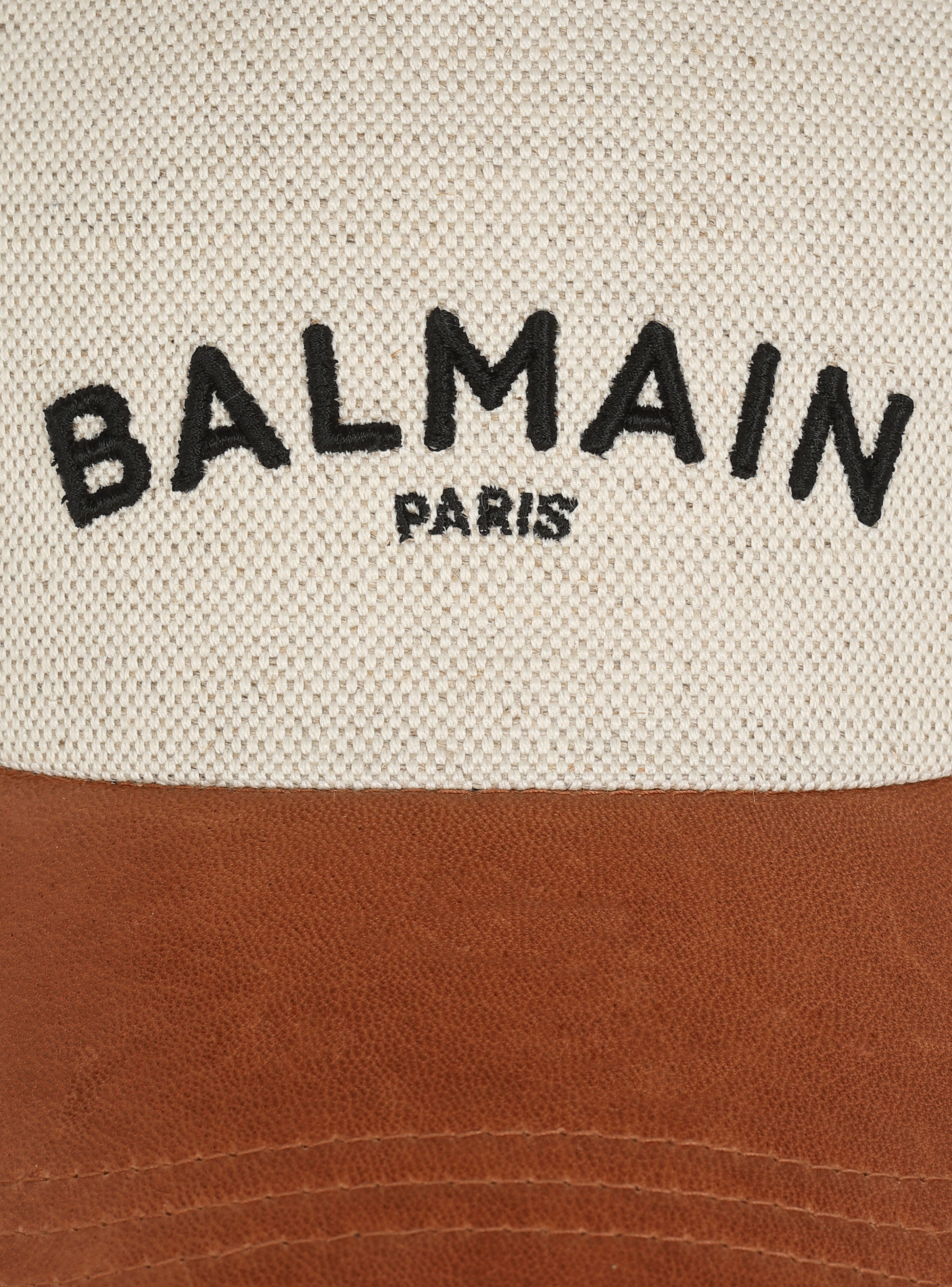Cotton cap with Balmain logo - 4