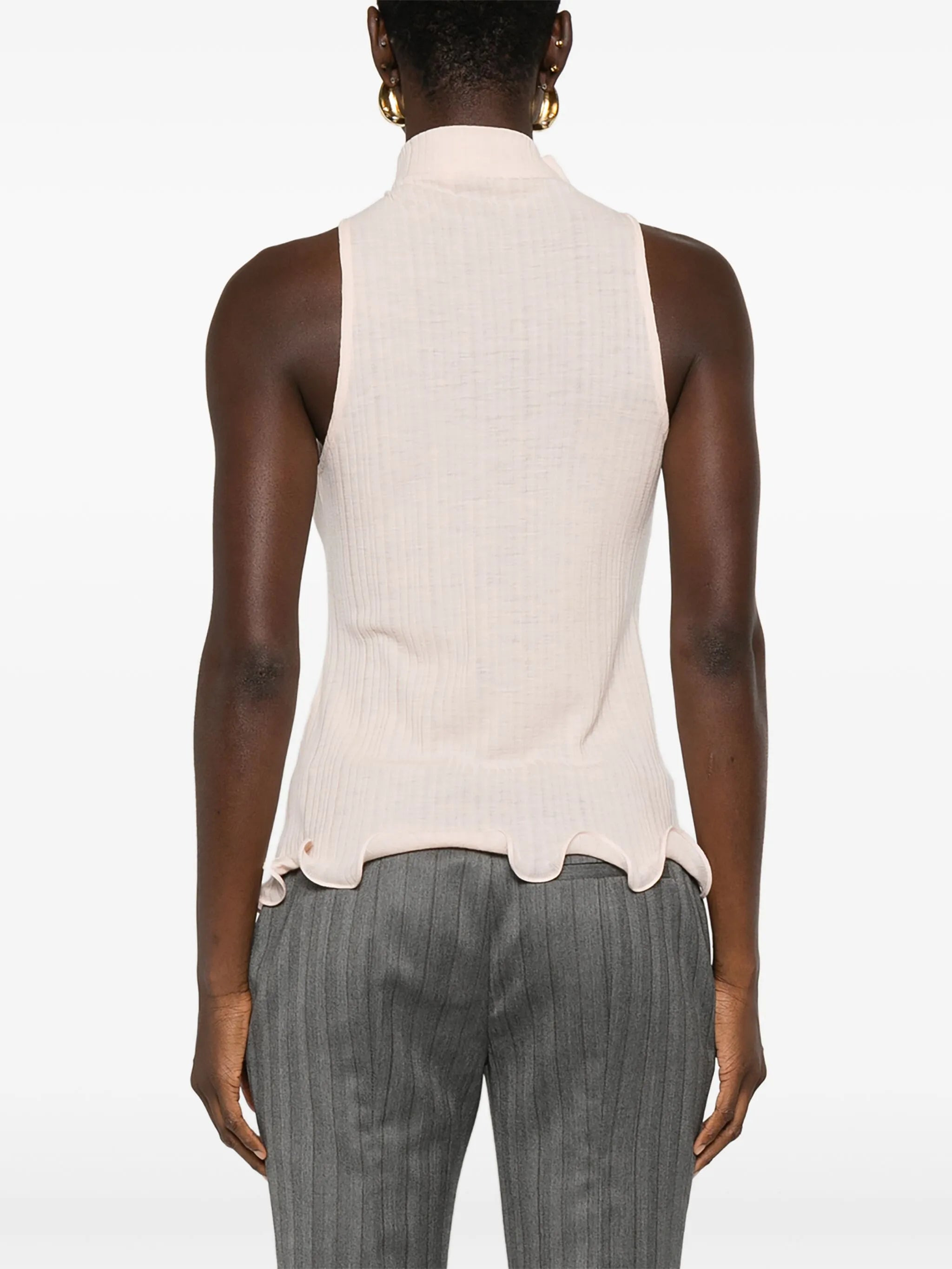 Fendi Ribbed Mock-neck Top - 4