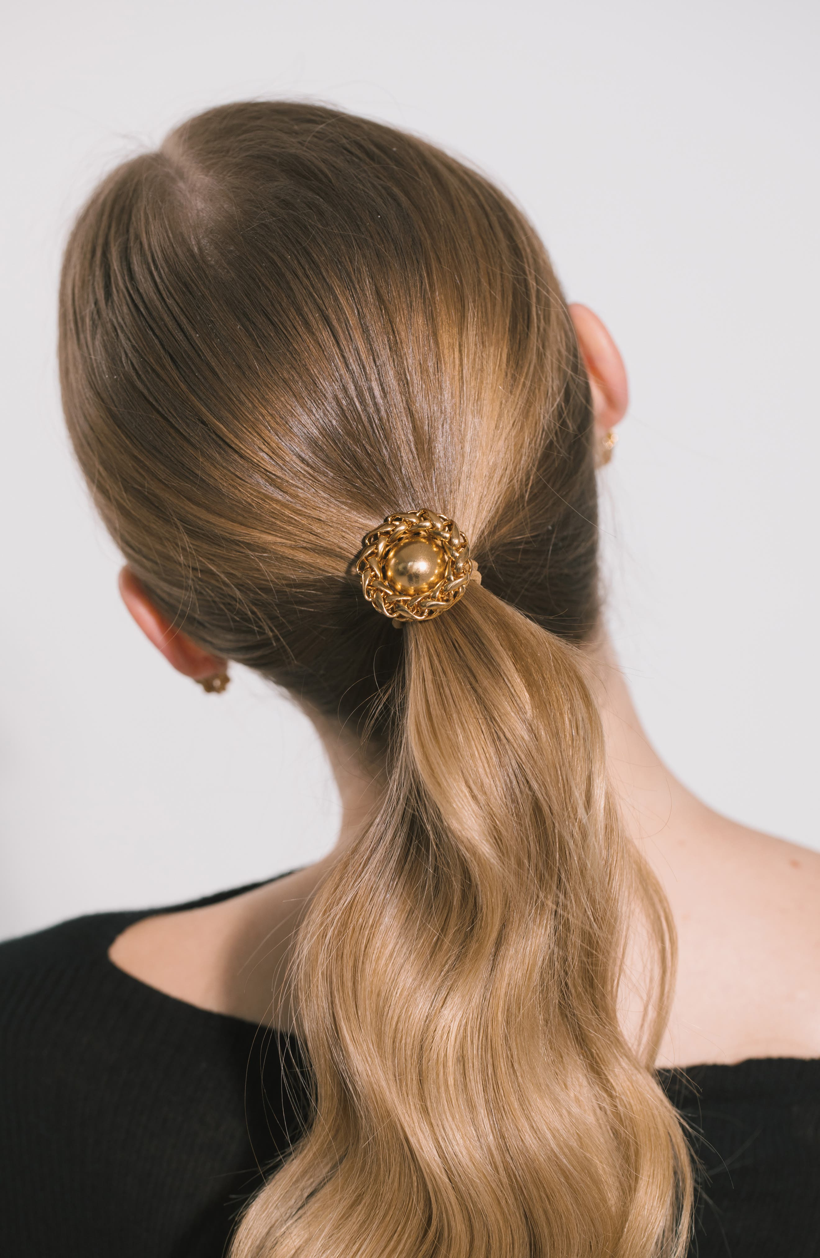 Jennifer Behr Brooke Ponytail Wrap in Gold at Nordstrom - 2