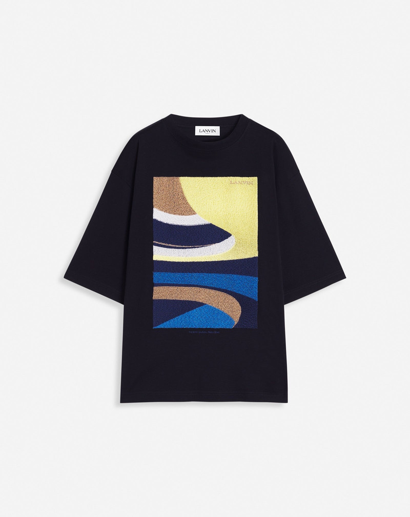 DAUNOU EMBROIDERED LOOSE-FITTING T-SHIRT - 1