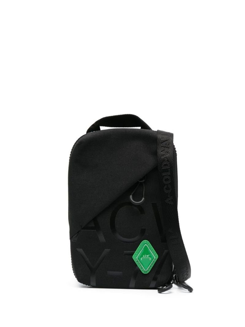 logo-patch messenger bag 1